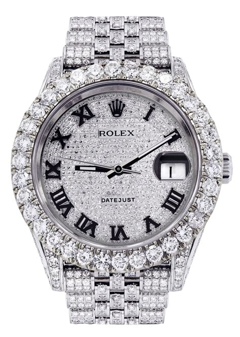 knock off iced out rolex|iced out Rolex bezel.